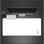 White mouse Pad size 80x30x0.3cm, 90x40x0.3cm, 100x50x0.3cm, 26x21x0.3cm with edges