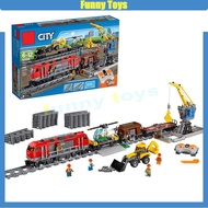 60098 Heavy-Haul Train Building Blocks RC Train DIY Track Kid's Educational Toys Adult Boys Gift