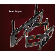 [SG Seller] FREE SHIPING - 40"-80" Six-arm Rotation TV Wall Mount Bracket Plus (Optional) Installation - Stock in SG