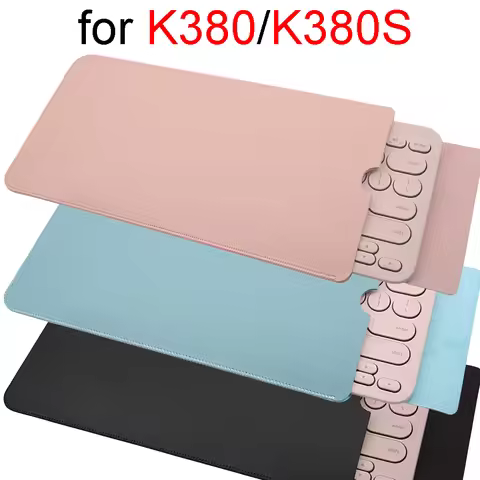 Case for Logitech K380 K380S Bag Cover Sleeve PU PVC Storage Handbag Keyboard Accessories Carrying P