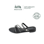 POLO CLUB รองเท้าแตะผู้หญิง รุ่น P2820 สีดำ | รองเท้าลำลองผู้หญิง รองเท้าแฟชั่นผู้หญิง รองเท้าส้นเตี
