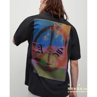ALL SAINTS Abstract Printed Short Sleeve Loose Men's T-shirt