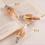 LED CANDEL LAMP BULB 5WATT E14 E27 WHITE YELLOW GOOD