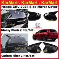 Honda CRV 2024 2025 Side Mirror Cover Exterior Car Accessories Glossy Black Carbon Fiber 2 Pcs/Set C