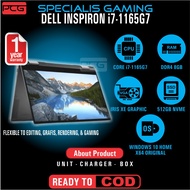 Laptop GAMING EDITING RENDERING DESIGN Graphic DESIGN DELL INSPIRON TOUCH i7 1165G7 RAM 8GB SSD 512