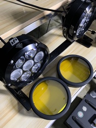 Black Yellow Light GR Spotlight Lens Cover Skin Case Suitable for Deputy Lampshade Motorcycle LED He