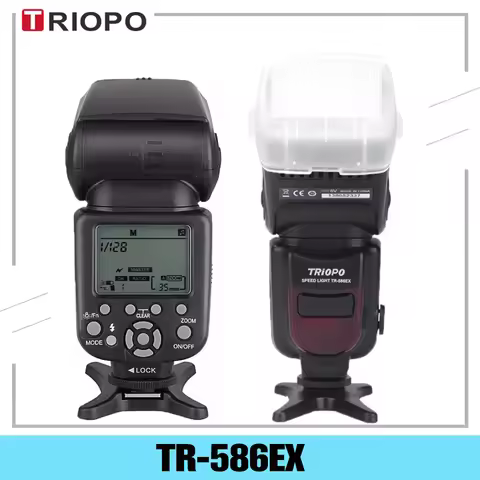 Triopo TR-586EX TTL Wireless Flash Speedlite Photo For Nikon Canon EOS 450D 60D 80D Camera Speed Lig