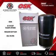 OSK Oil Filter O-5122F 15209-0T000 for Nissan UD YU41