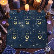 Retro Celtic Cross Tarot Tablecloth Tarot Card Reading Cloth Altar Cloth for Tarot Enthusiasts Use A