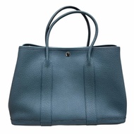 HERMES 愛馬仕 GARDEN PARTY 36 花園托特包 TOGO皮 藍色系 銀釦