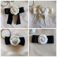 DELMER Black Ribbon Pin, Awareness Melanoma Cancer Black Bow Brooch Pin, Sweet Skin Cancer Breast Ca