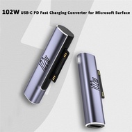 102W USB Type C PD Fast Charging Plug Converter for Microsoft Surface Pro 8 7 6 5 4 3 Go Surface Book 1 2 3