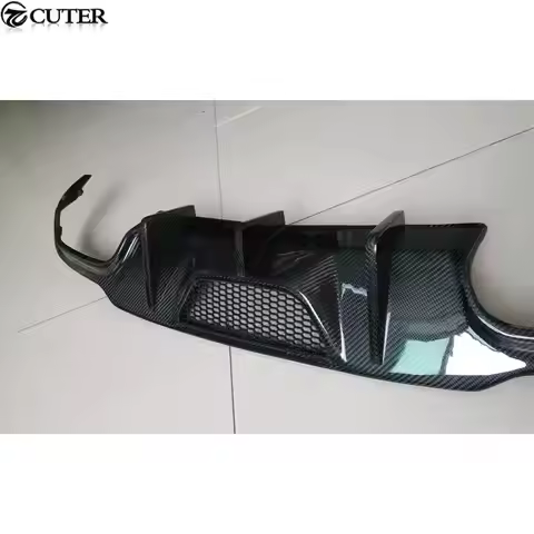 W204 Real C63 Amg V Style Carbon Fiber Rear Bumper Spoiler Diffuser Lip For Mercedes Benz W204 C63 0
