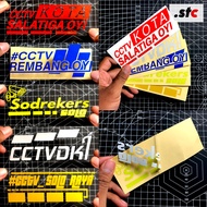 (isi 05) Sticker Cctv Truck Oleng Cutting aksesoris mobil emblem custom stiker truk oleng Truk Mania
