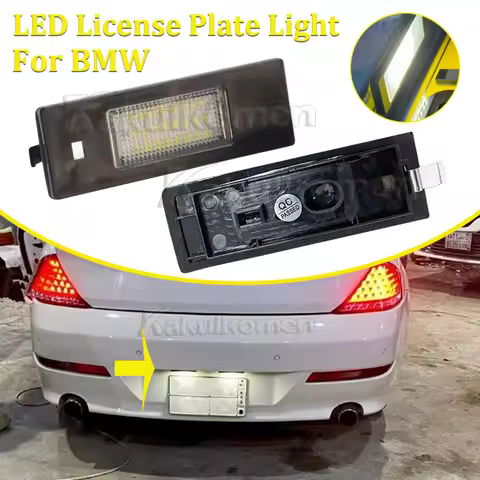 LED License Number Plate Lamp Car Light No Error for BMW 1 Series E81 E87 E63 E64 M6 E85 E86 Z4 F12