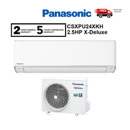 {FREE SHIPPING} Panasonic 2.5HP X-Deluxe Air Cond CSXPU24XKH R32 Inverter Air Conditioner Built in Wifi CS-XPU24XKH-1 / CS-XPU24XKH Penghawa Dingin