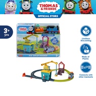 Thomas & Friends Motorized Fix em Up Friends โทมัส แทร็คมาสเตอร์รางรถไฟชุดคาร์ลี่และแซนดี้พร้อมหัวรถ