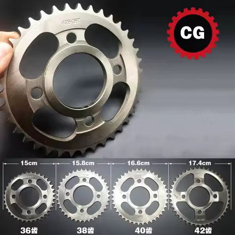 Alloy Steel 58mm 428 Chain 34T 36T 38T 40T 42T 43T 45T 48T 53T Rear Sprocket for CG125 CBF CM CBT125