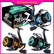 Sougayilang Fishing Reel 1000-6000 5.2:1 Spinning Reel with Aluminum Spool Carp Reel for Saltwater (
