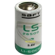 頂好電池-台中 法國 SAFT LS26500 C SIZE 2號 3.6V-7.3AH 一次性鋰電池 記憶電池 A