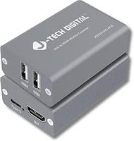 J-Tech Digital UVC to HDMI Converter Adapter 4K 30Hz, USB Camera to HDMI Output with On-Screen Contr