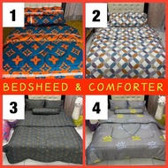 SUPER KING Fitted Bedsheet&Comforter Set 5in1 / Cadar&Selimut Set 5in1 / 床单&被单套装 5in1