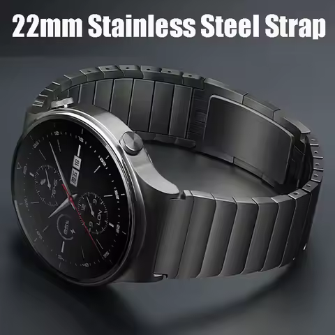 22mm Luxury Stainless Steel Band For Huawei Watch GT3 GT2 Pro/GT 2e/GT2 46mm Strap Metal Bracelet fo