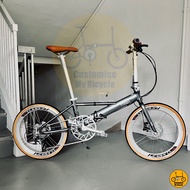 Fnhon Monsoon 22” • 10 Gear Shimano Tiagra Litepro Grey Hydraulic Folding Foldable Foldie Fold Bicycle Bike Dahon Crius