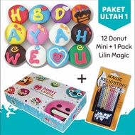 Donat Paket Ultah 1 / Donat Ucapan / Donat Tulisan Tbk