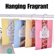 Wardrobe Cabinet Air Freshener Fragrance Pewangi Scented Sachet Hanging Perfume Bag Lavender Rose Lemon Lily Jasmine