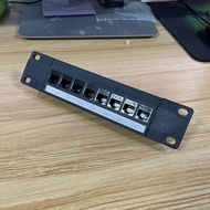 【SUIT*】 CAT5e 8 Port Patch Panel Supports Back CAT5e Unshielded for w Coded T568A B Wiring for RJ45 