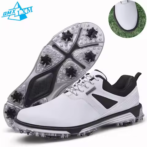 LiXingMing Golf Shoes Men X6 White Light Water proof Anti-slip studs Golf Sport Shoes Outdoor Traini