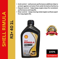 550044565 Shell Rimula R3+ 40 1 Litre Shell Heavy Duty Diesel Engine Oil