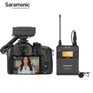 ไมค์ Saramonic UwMic 96-Channel UHF Wireless Lavalier Microphone System Omnidirectional Clip on Lape
