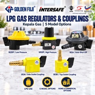 [ Golden Fuji / Intersafe ] 181DP 182DP 183A 183B 182A LPG Gas Regulator / Coupling | Kepala Gas