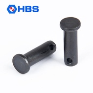 Pin Shaft M4M5M6M8GB882b Flat Head Pin with Hole, Blackened Cylindrical Pin, Positioning Pin, Insert