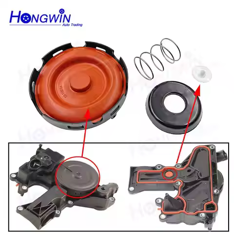 OE: 06H103495 06H103495A Original Oil Separator PCV Valve Cover Assembly For Audi A3 A4 A5 A6 Q5 TT 