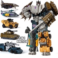 การเปลี่ยนแปลงหุ่นยนต์ของเล่น HZX Defensor Bruticus Superion Devastator IDW 5 IN 1 6 IN 1หนึ่งไม่มีก