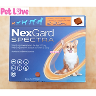 1 viên NexGard Spectra trị giun, ghẻ, viêm da, ve rận (chó 2 - 3,5kg)