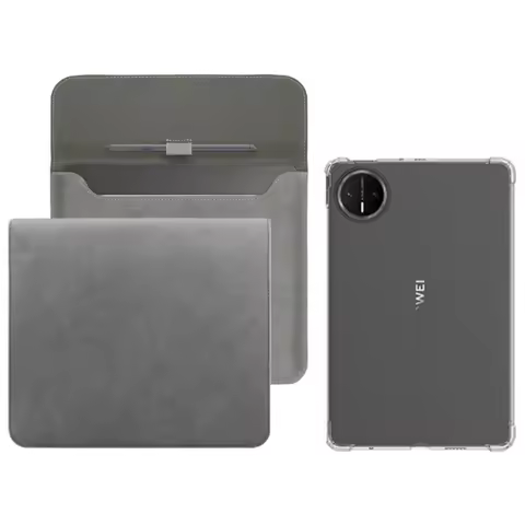 2-IN-1 For Huawei MatePad Mini MLR-AL10 8.8" Clear TPU Shockproof Back Cover Case + Slim Tablet Stor