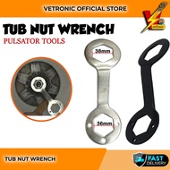 Tub Nut Wrench Pulsator Tools Mechanism Washing Machine Tools 2 Sides 36mmx38mm ( Spannar) Alat Mesi