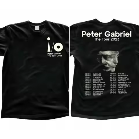 Peter Gabriel i/o The Tour 2023 2 Sided Shirt, Peter Gabriel Concert