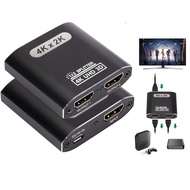 LBNDAC 4K2K 3D 1 Input 2 Output Box Hub HDMI Switcher 1 X 2 HDMI Switcher Split Screen Video Adapter Video Splitter Switcher Box Hub 4K HDMI Splitter