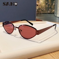 【Ready Stock】COD (San9)New Metal Cat's Eye Fashion UV Protection Sunglasses Women