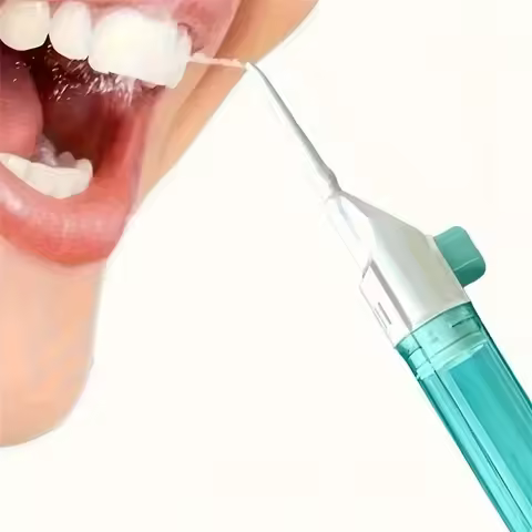 Manual High Pressure Water Flosser Toothpick Oral Irrigator Portable Teeth Clean High Pressure Water