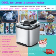 FAMITEC COOL 2-L Ice Cream Dessert Maker Machine - Ice Cream, Yogurt, Sorbet