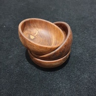 Tama wooden bowl ○ 12cm (AFFORD grade kw2/) teak wood bowl sauce container/