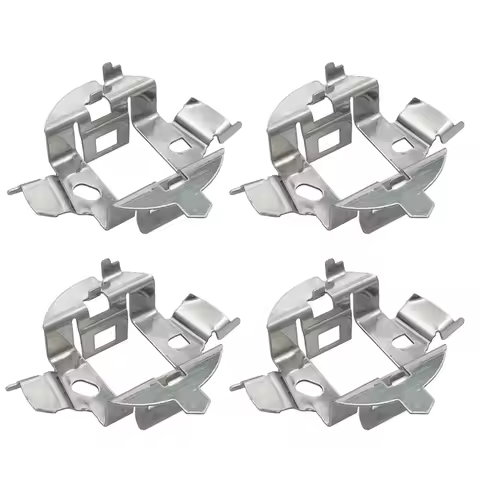 4Pcs/lot Stainless Steel H7 HID/Halogen Lamp Adapter Holders For Volkswagen Passat B5 Riich G5 BMW E