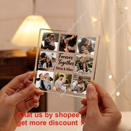 Personalized Picture Acrylic Ornaments Anniversary Gift for Couple Family Wife Keepsake Present