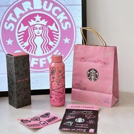 Blackpink starbucks tumbler stainless steel vacuum cup starbucks bottle Pink